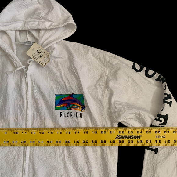 Cottonseed Men's Size S Florida Full Zip Dolphin VTG Windbreaker Jacket New - Picture 3 of 16